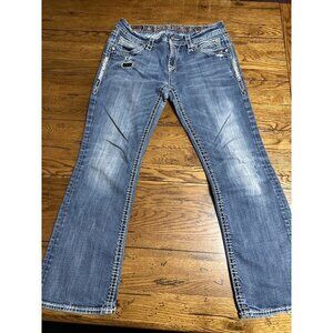 ROCK REVIVAL Irene Easy Boot Jeans Measure 29 J19